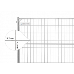 Stavební plot 15 kg EUTOP Premium tloušťka drátu 3,2 mm - trubka 1,2 mm