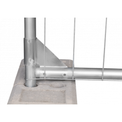 BAUZAUNWELT 15,5 kg 3,5 x 2,0 m Mobilzaun Round Top - Rundrahmen - extra stabil