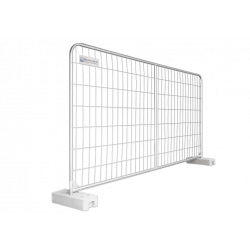 BAUZAUNWELT 15,5 kg 3,5 x 2,0 m Mobilzaun Round Top - Rundrahmen - extra stabil