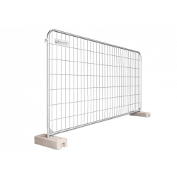 BAUZAUNWELT 15,5 kg 3,5 x 2,0 m Mobilzaun Round Top - Rundrahmen - extra stabil