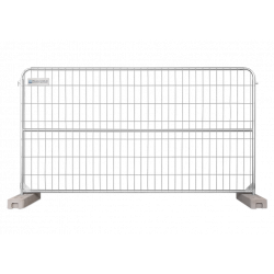 BAUZAUNWELT 15,5 kg 3,5 x 2,0 m Mobilzaun Round Top - Rundrahmen - extra stabil