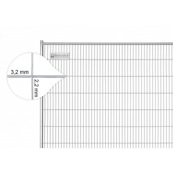 BAUZAUNWELT 15,5 kg Anti Climb 3,5 x 2,0 m Mobilzaun - Masche 43 x 262 mm - stabil