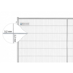 BAUZAUNWELT 15,5 kg Anti Climb 3,5 x 2,0 m Mobilzaun - Masche 43 x 262 mm - stabil