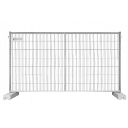 BAUZAUNWELT 15,5 kg Anti Climb 3,5 x 2,0 m Mobilzaun - Masche 43 x 262 mm - stabil