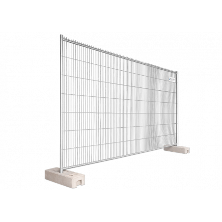 BAUZAUNWELT 19 kg High Security 3,5 x 2,0 m Mobilzaun - Masche 42 x 253 mm - extra stabil