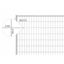BAUZAUNWELT 20 kg 3,5 x 2,0 m Mobilzaun Profi Exklusiv Rohr in Rohr - extra stabil