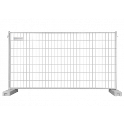 Bauzaun 20 kg Profi Exklusiv Rohr in Rohr - handgeschweißt - feuerverzinkt