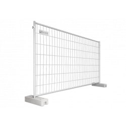 BAUZAUNWELT 20 kg 3,5 x 2,0 m Mobilzaun Profi Exklusiv Rohr in Rohr - extra stabil