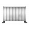 Closed construction fence made of trapezoidal sheet metal - privacy screen - galvanized