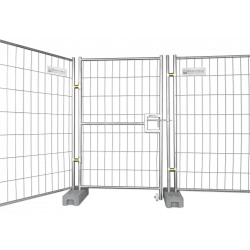 Bauzaun Tür 1,25 x 2,00 m - für alle gängigen Mobilzäune mit 2 m Höhe