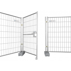 Bauzaun Tür 1,25 x 2,00 m - für alle gängigen Mobilzäune mit 2 m Höhe