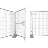 Construction fence gate 1.25 x 2.00 m - for all standard mobile fences with a height of 2 m