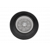 Solid rubber wheel for construction fence gates - for all common construction fence types