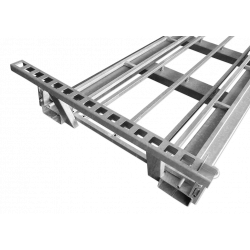 Twin traverse for construction fences and base plates