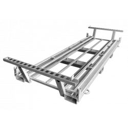 Twin traverse for construction fences and base plates