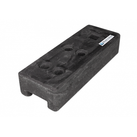 Základna stavebního plotu 26 kg z recyklovaného PVC