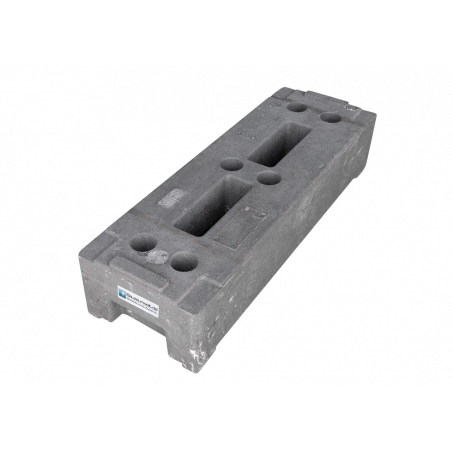 Construction fence base PE 22 kg - sustainably produced with recycled PE