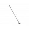 Construction fence support strut with small plate - anchoring with ground anchors