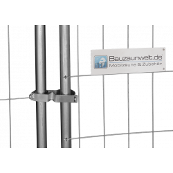Construction fence lock - for padlocks - for locking a fence system