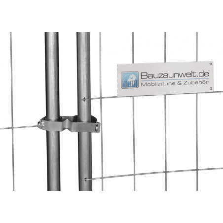 Construction fence lock - for padlocks - for locking a fence system