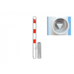 Absperrpfosten 76 mm  herausnehmbar