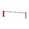 Barrier with fixed support post