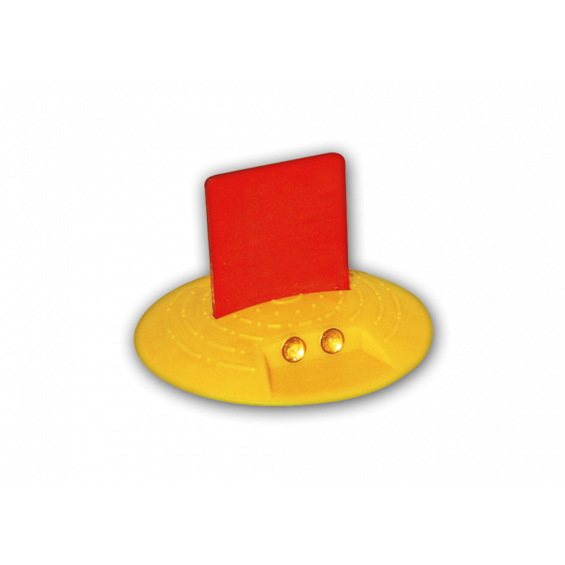 Marker button with flag