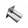 Construction fence base plate (small) - for screwing onto a solid surface
