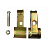 Construction fence safety swivel joint - for creating construction fence gates