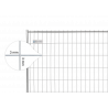 Construction fence 13 kg EUTOP incl. PE base 16 kg and connectors 20-piece set