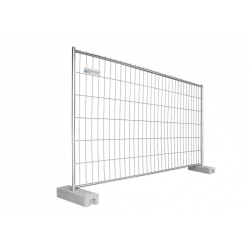 Construction fence 13 kg EUTOP incl. PE base 16 kg and connectors 20-piece set