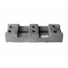 Construction fence 13 kg EUTOP incl. PE base 16 kg and connectors 20-piece set