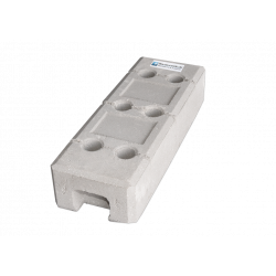 Construction fence 13 kg EUTOP incl. PE base 16 kg and connectors 20-piece set