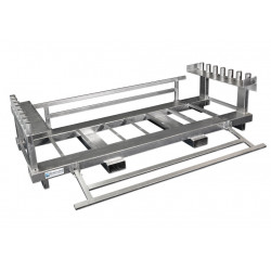 BAUZAUNWELT 11 kg Premium 2,20 x 2,00 m 15er Set - 16 kg PE Fuß