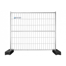 BAUZAUNWELT 13 kg 2,20 x 2,00 m Mobilzaun mit 3 Rohren - extra stabil