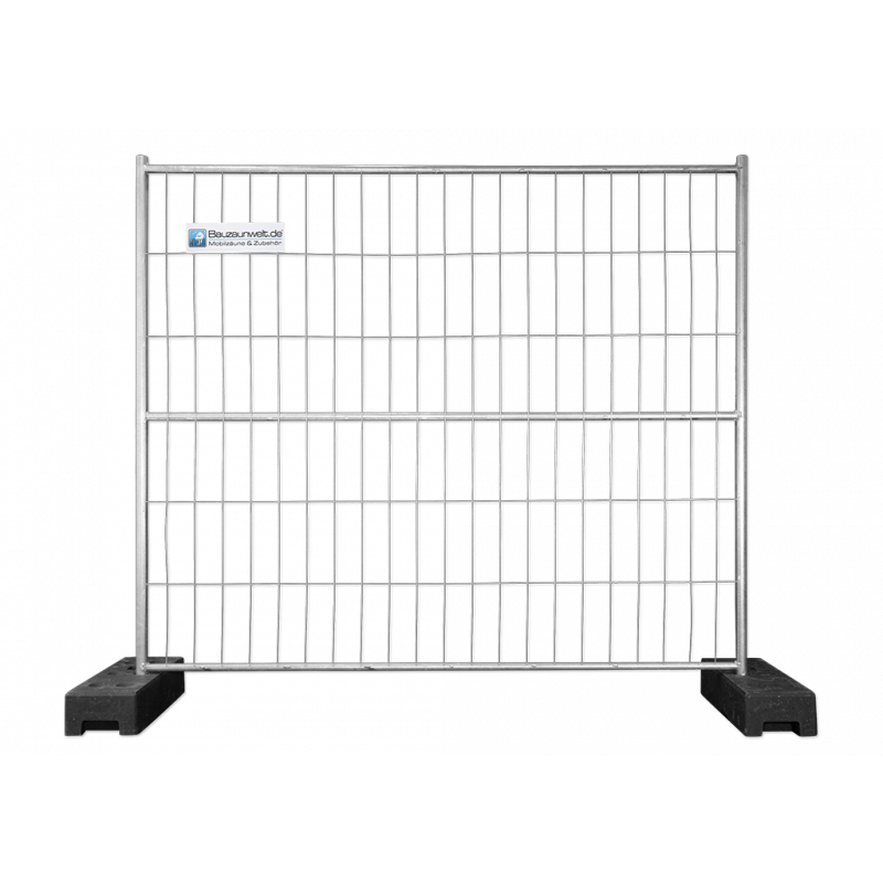 BAUZAUNWELT 13 kg 2,20 x 2,00 m Mobilzaun mit 3 Rohren - extra stabil