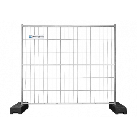 BAUZAUNWELT 13 kg 2,20 x 2,00 m Mobilzaun mit 3 Rohren - extra stabil