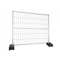 BAUZAUNWELT 13 kg 2,20 x 2,00 m Mobilzaun mit 3 Rohren - extra stabil