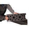 Bauzaunfuß 24 kg PVC - 6 Löcher - 1 Steckplatz Vierkant