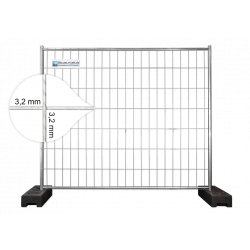 BAUZAUNWELT 11 kg 2,20 x 2,00 m Premium 20er Set inkl. 16 kg PE Fuß