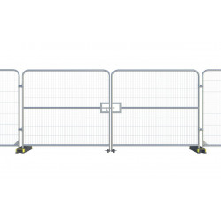 Construction fence, truck gate