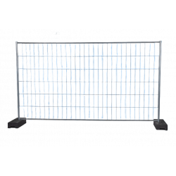 BAUZAUNWELT 12 kg 3,5 x 2,0 m Mobilzaun EUTOP Medium Profi - Rohr in Rohr gepresst