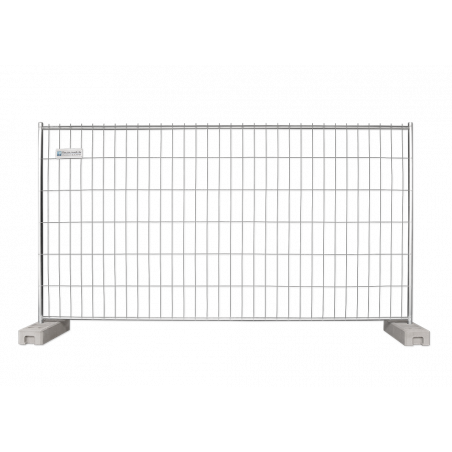 BAUZAUNWELT 26er oder 30er Set 13 kg Mobilzaun - Bauzaun Palette Betonfuß Verbinder