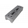 BAUZAUNWELT 26er oder 30er Set 13 kg Mobilzaun - Bauzaun Palette Betonfuß Verbinder