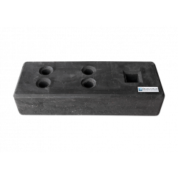 BAUZAUNWELT 26er oder 30er Set 13 kg Mobilzaun - Bauzaun Palette Betonfuß Verbinder