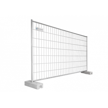 BAUZAUNWELT 18 kg 3,5 x 2,0 m Mobilzaun EUTOP Profi - extra stabil - Draht 4 mm