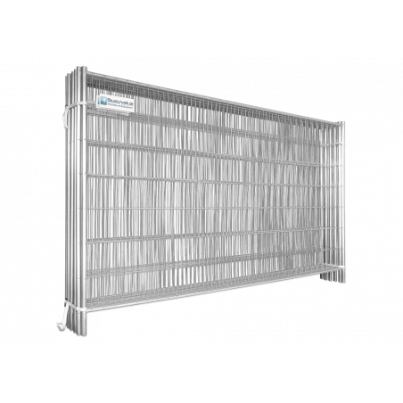 BAUZAUNWELT 10er Set 14 kg Mobilzaun - Betonfuß und Verbinder