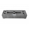 BAUZAUNWELT 10er Set 14 kg Mobilzaun - Betonfuß und Verbinder