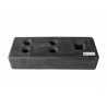 BAUZAUNWELT 10er Set 14 kg Mobilzaun - Betonfuß und Verbinder