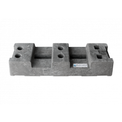 BAUZAUNWELT 18 kg EUTOP Profi 10-piece set - concrete base and connector